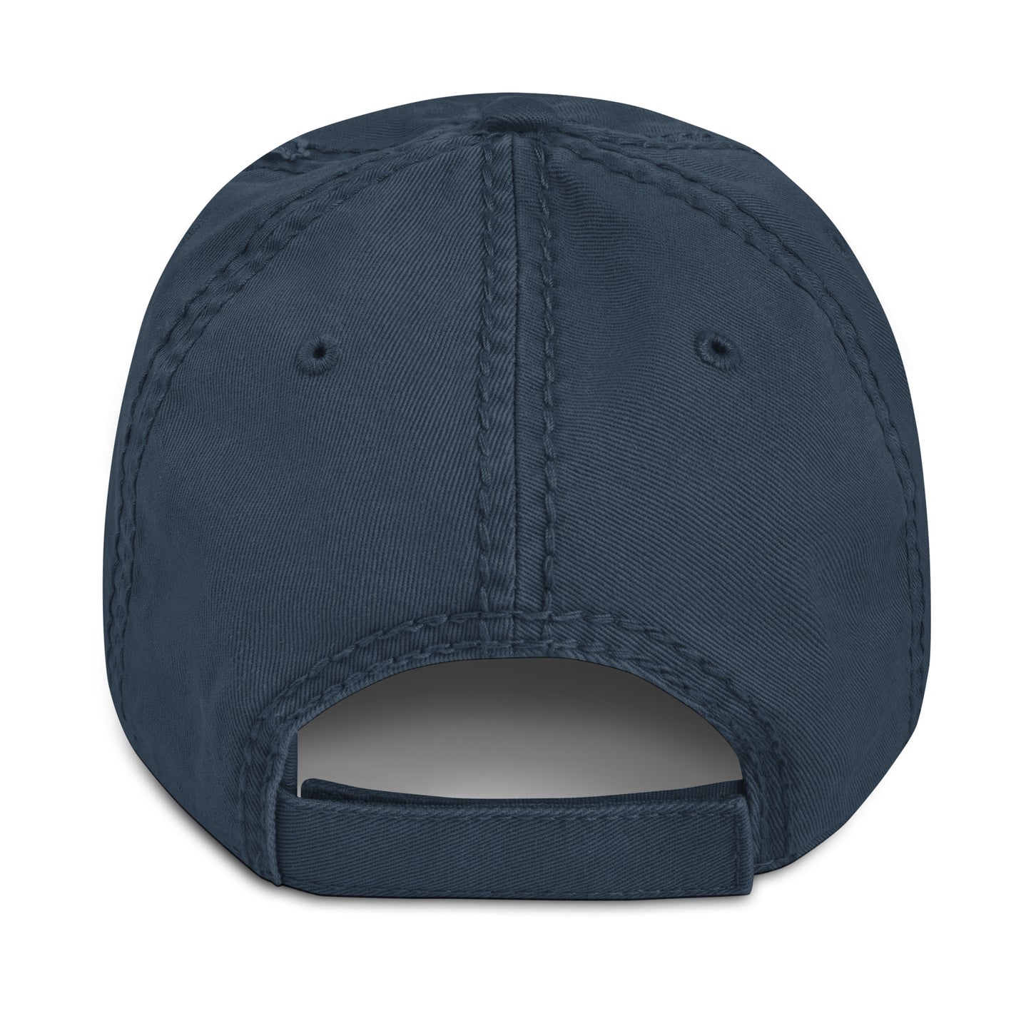 "austin" Distressed Dad Hat (Navy Blue)