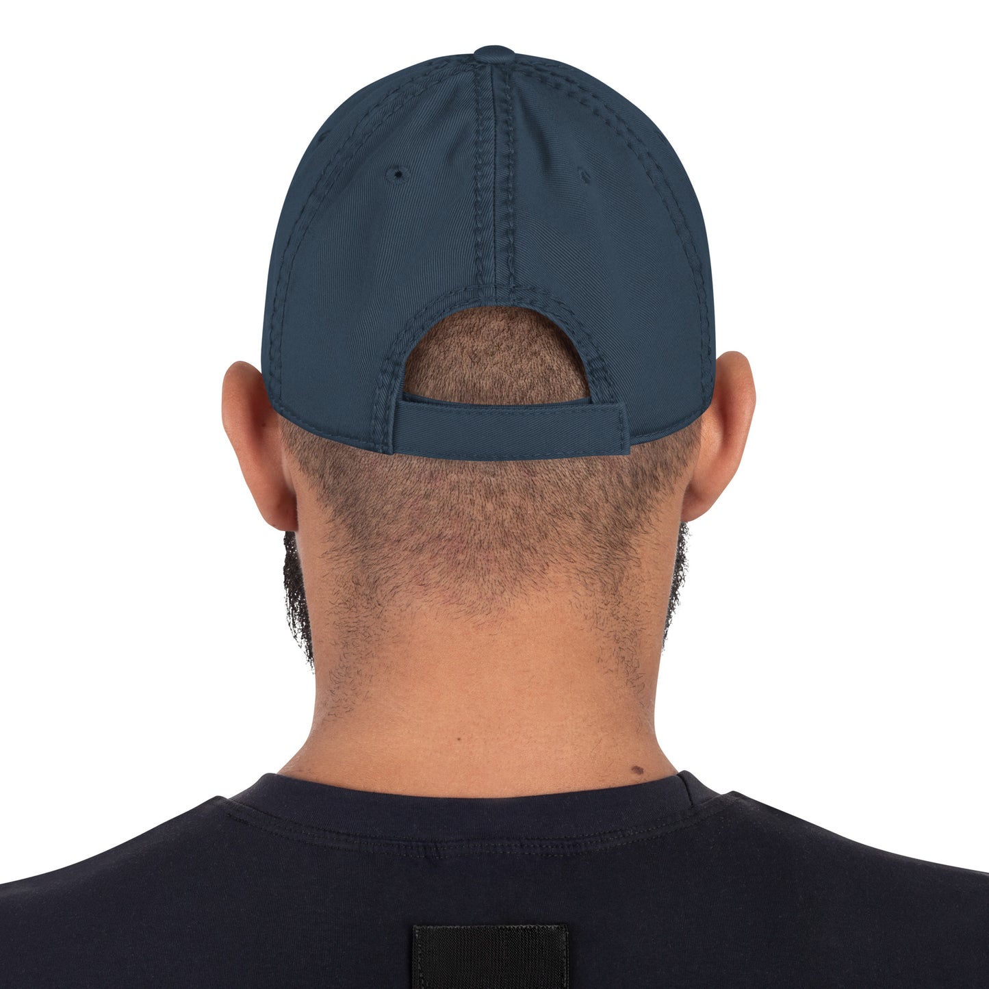 "austin" Distressed Dad Hat (Navy Blue)