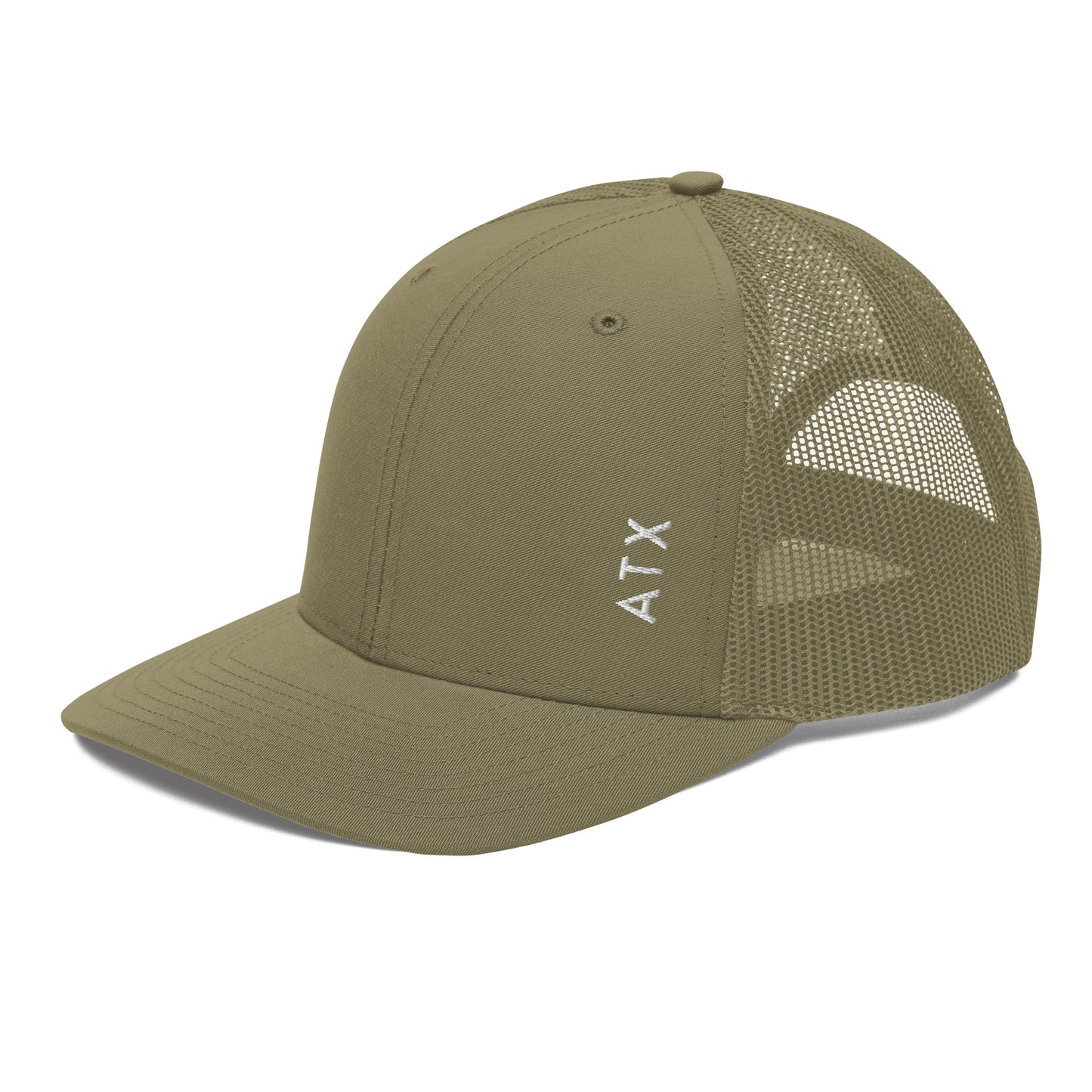 "ATX" Vertical Trucker Hat (Loden Green)