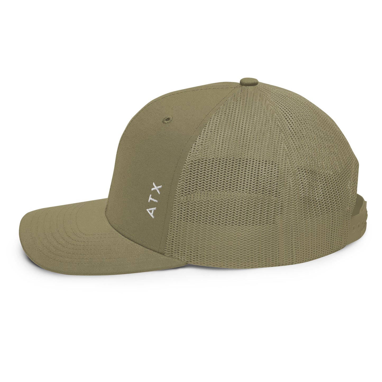 "ATX" Vertical Trucker Hat (Loden Green)