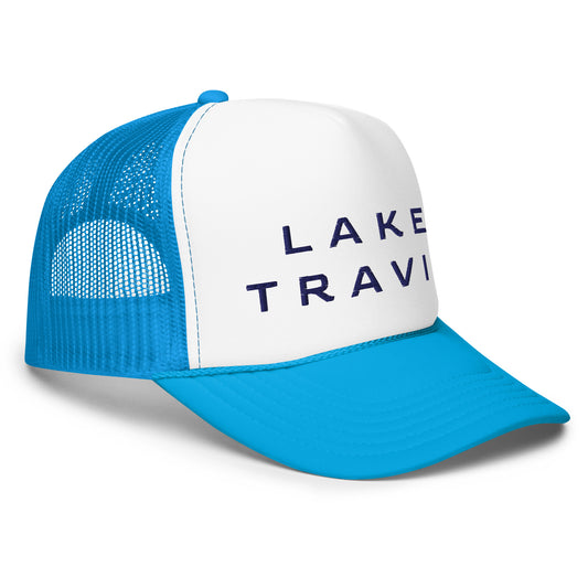 "LAKE TRAVIS" Trucker Hat (Blue/White/Blue)