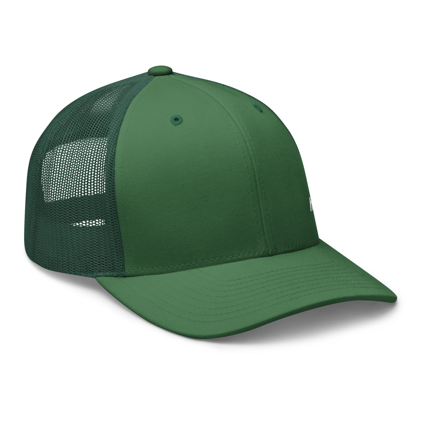 "hillco" Retro Trucker Hat (Evergreen)