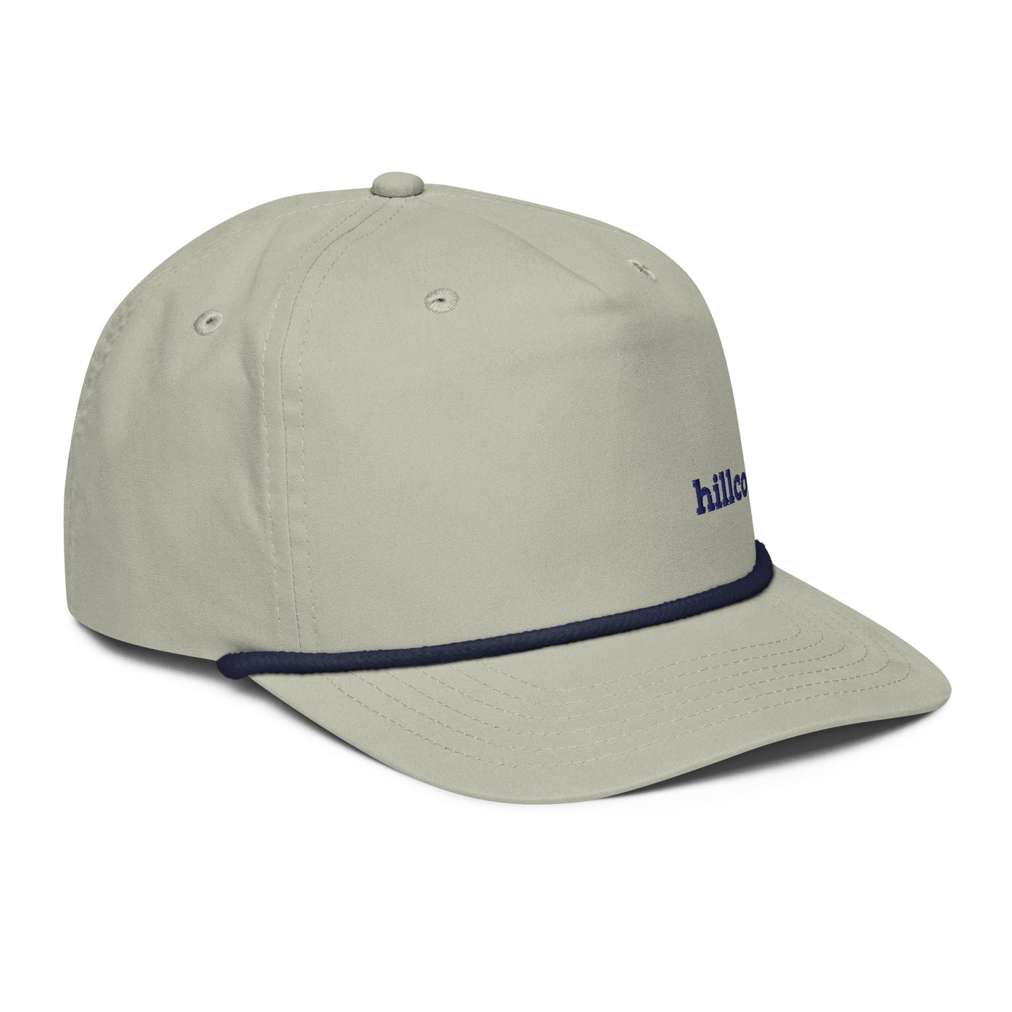 "hillco golf" Golf Rope Cap (Lt Gray/Navy)