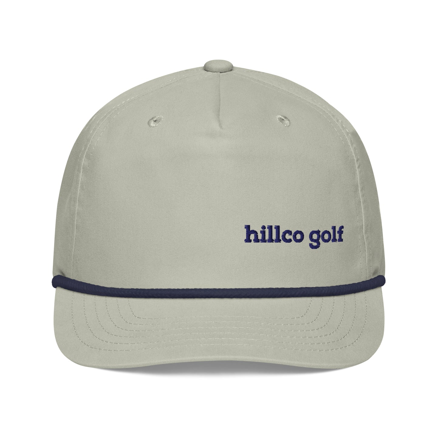 "hillco golf" Golf Rope Cap (Lt Gray/Navy)