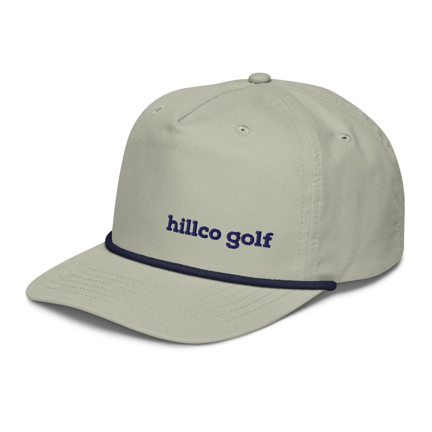 "hillco golf" Golf Rope Cap (Lt Gray/Navy)